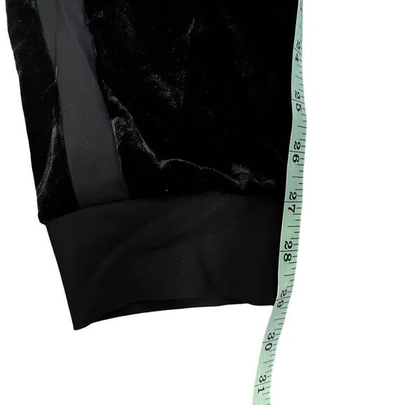 Chiara Boni La Petite Black Velvet Jogger Pants Medium NWT Luxe Lounge Holiday P - Picture 3 of 10